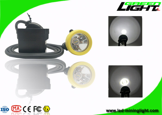 Hard Hat Rechargeable Miners Headlamp USB Charging 1.67W dengan Kecerahan Kuat