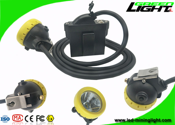 Hard Hat Rechargeable Miners Headlamp USB Charging 1.67W dengan Kecerahan Kuat
