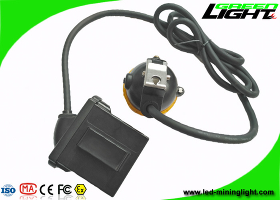 IP68 Led Miners Cap Lamp 10000lux 7.8Ah Baterai Li - Ion Dengan Tutup Tombol Silicon