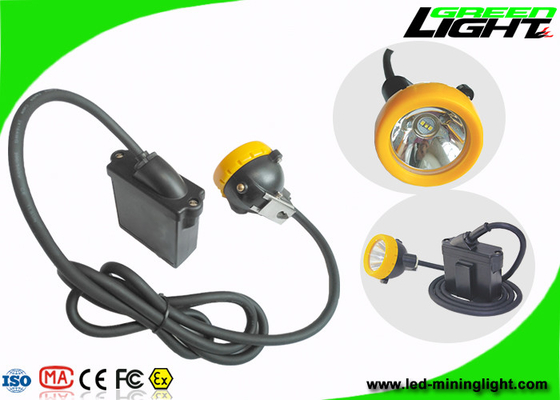 10000lux Brightness Mining Cap Lights Keamanan IP68 Dengan Fungsi Peringatan Daya Rendah