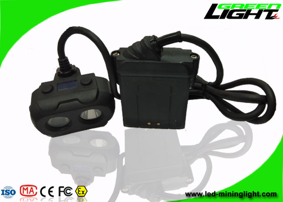 Dual Beam OLED 15000lux Mining Hard Hat Headlamp Double Shot Moulding IP68