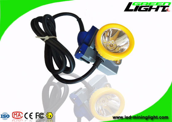 Lampu Depan Penambang Isi Ulang Bawah Tanah IP68 15000lux 6.6Ah Baterai Lithium Ion