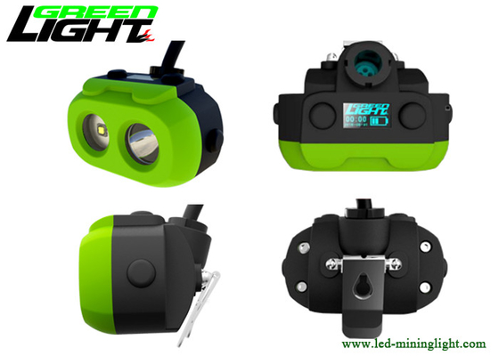 15000lux Brightness LED Miners Cap Lamp Bahan TPV 10.4Ah Paket Baterai Panasonic