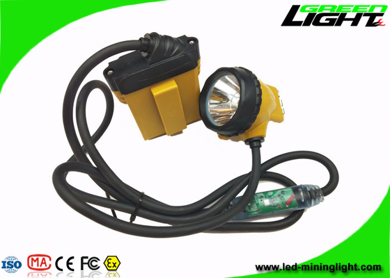 Lampu Cap Penambang Led Warining Daya Rendah 10.4Ah 25000lux High Beam 2A Charger