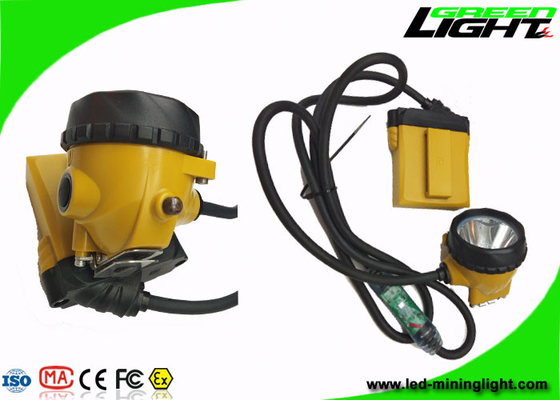 Lampu Cap Penambang Led Warining Daya Rendah 10.4Ah 25000lux High Beam 2A Charger