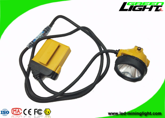 Lampu Cap Penambang Led Warining Daya Rendah 10.4Ah 25000lux High Beam 2A Charger