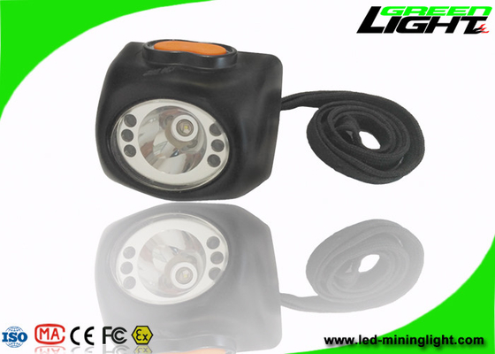 Lampu Tutup Pertambangan Warna Hitam 8000lux Headlamp Kecerahan Tinggi Dengan Layar Digital