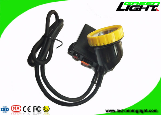 50000lux Brightness LED Coal Mining Cap Lamp IP68 Waterproof 11.2Ah Untuk Berburu