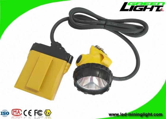 Lampu Penambangan LED Keamanan Bawah Tanah 25000Lux 10.4Ah Baterai Samsung Dengan Fungsi SOS