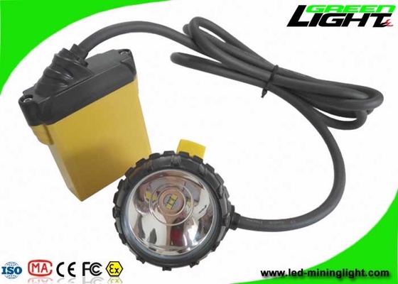 Lampu Penambangan LED Keamanan Bawah Tanah 25000Lux 10.4Ah Baterai Samsung Dengan Fungsi SOS