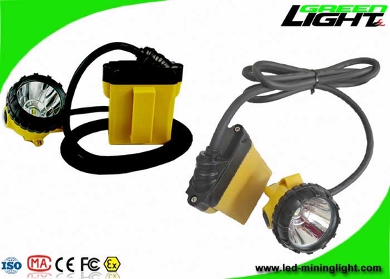 Lampu Penambangan LED Keamanan Bawah Tanah 25000Lux 10.4Ah Baterai Samsung Dengan Fungsi SOS