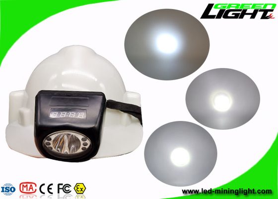 Layar Digital Lampu Tambang Tanpa Kabel Portabel IP68 8000lux Kecerahan Tinggi