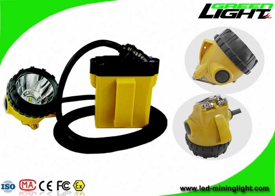 Safety Coal LED Mining Light Empat Tingkat Pencahayaan 25000lux Brightness 15hrs Lighting Time