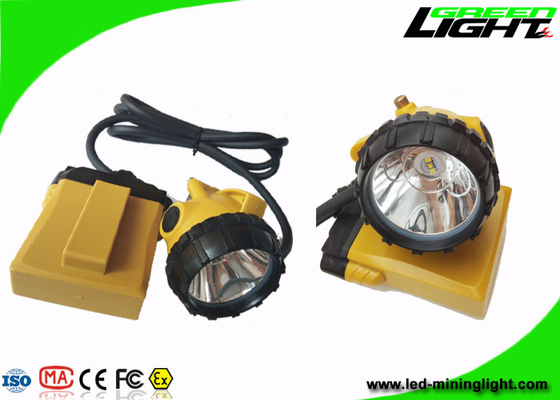 Empat Mode Pencahayaan Led Mining Cap Lights 25000lux Bahan PC Anti Ledakan