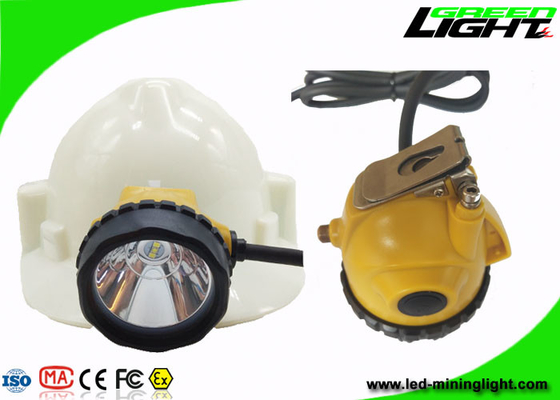 Empat Mode Pencahayaan Led Mining Cap Lights 25000lux Bahan PC Anti Ledakan