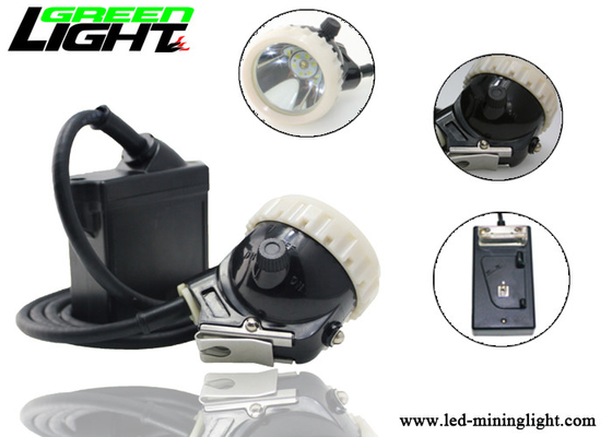 Bahan ABS Lampu Penambangan Led Isi Ulang 6.6Ah Baterai Li Ion 10000lux Brightness
