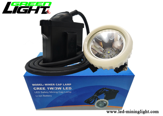Isi Ulang Baterai Li - Ion Led Miners Cap Lamp 16 Jam Waktu Kerja Kecerahan 10000lux