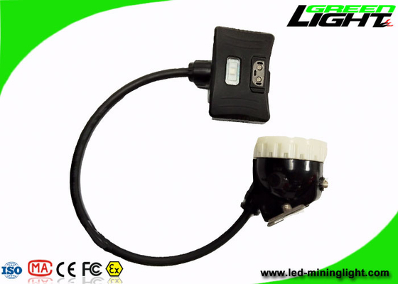 Semi Corded Led Mining Headlamp 5.2Ah 1000lux Brightness Dengan Peringatan Daya Rendah