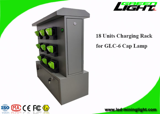 Rak Pengisian 18 Unit untuk GLC-6 Cordless Cap Lamp Customization OEM Tersedia