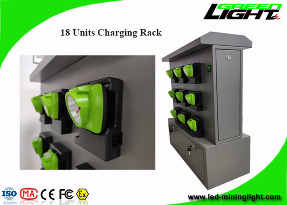 Rak Pengisian 18 Unit untuk GLC-6 Cordless Cap Lamp Customization OEM Tersedia