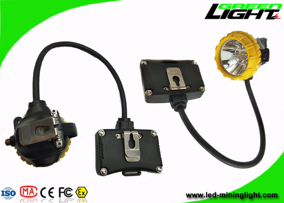 High Beam Mining Head Light 6.8Ah Baterai SOS 15000lux Dengan Aluminium Lighting Cup