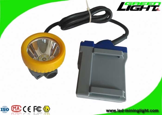 Lampu Penambangan LED Keamanan Bawah Tanah 6.6Ah Baterai Isi Ulang 15000lux Headlamp