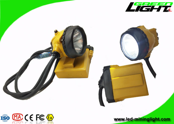 Lampu Cap Pertambangan 25000lux Kecerahan Tinggi, Lampu Berkedip Kabel Pengaman Isi Ulang