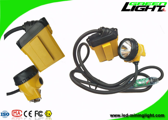 Lampu Cap Pertambangan 25000lux Kecerahan Tinggi, Lampu Berkedip Kabel Pengaman Isi Ulang
