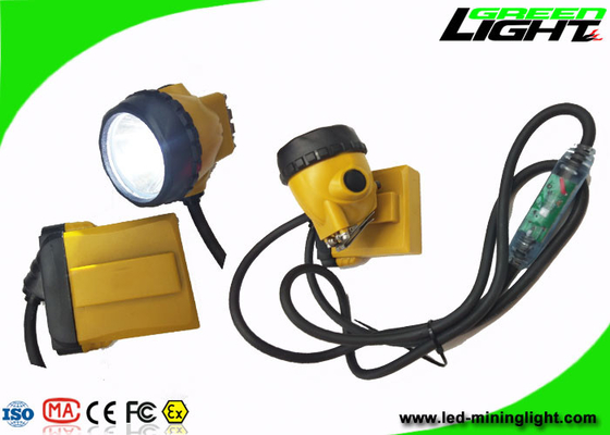 IP68 Waterproof Led Coal Miners Lamp 25000lux 10.4Ah Baterai Warna Disesuaikan