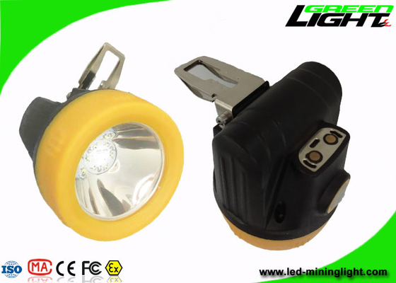 Anti Explosive 10000lux Miners Cap Lamps Cordless 1.1W Mendukung Pengisian USB
