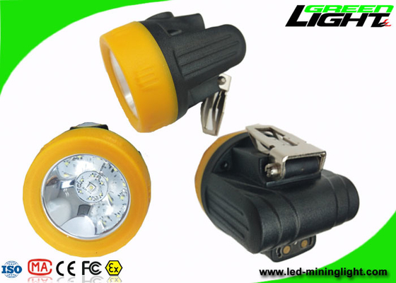 Anti Explosive 10000lux Miners Cap Lamps Cordless 1.1W Mendukung Pengisian USB