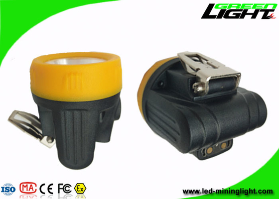 Pengisian Magnetik 10000lux Underground Miner Cap Lamp Ukuran Kecil Baterai IP68 3.8Ah