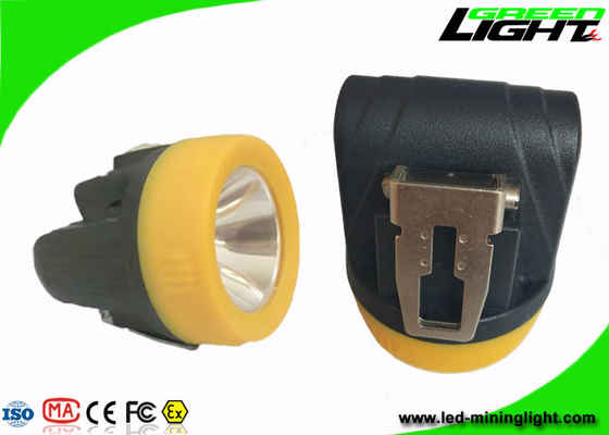Pengisian Magnetik 10000lux Underground Miner Cap Lamp Ukuran Kecil Baterai IP68 3.8Ah