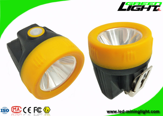 10000lux Potable Cordless Cap Lamp, Hard Hat Lights Mendukung Pengisian DC / USB