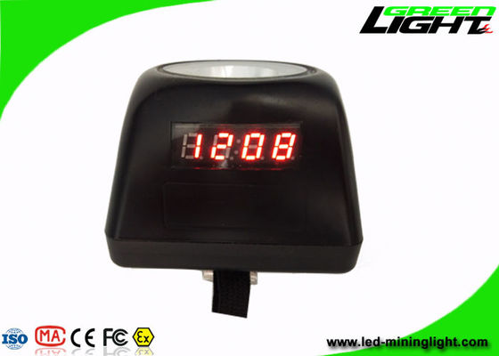 IP68 Ukuran Kecil Lampu Penambangan Batubara Digital 8000lux 30/70 Derajat Klip Badan Lampu PC