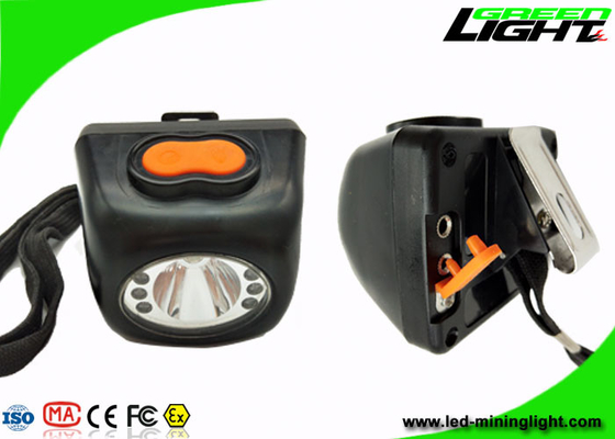 Layar Digital IP68 Hard Hat Led Lights 8000lux High Brightness Lightweight PC Body
