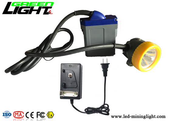 Headlamp Penambang Isi Ulang Berkabel 15000lux 3W Cree Led Dengan Baterai Li - Ion 6.6Ah