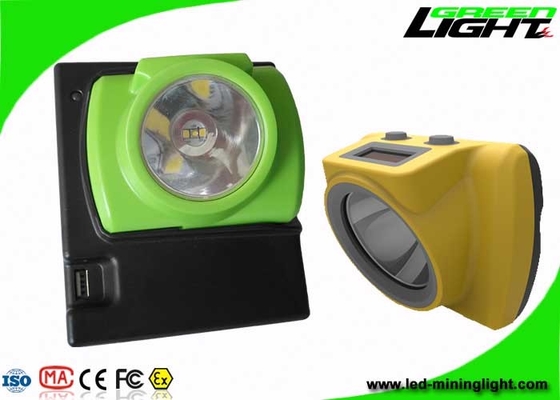 25000Lux Cordless Mining Cap Lights Saklar Berguna Tahan Dampak Pelacakan Keselamatan Pribadi