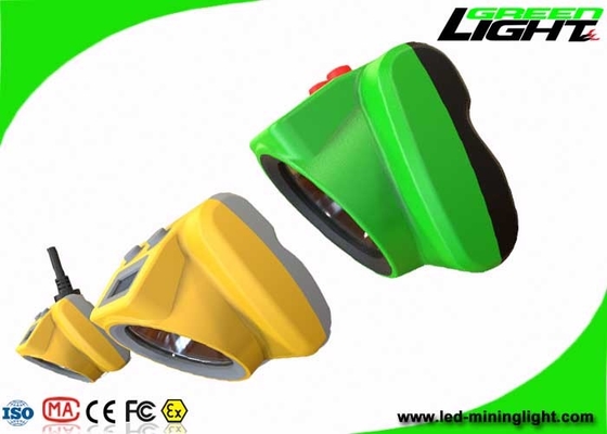 IP68 Isi Ulang Lampu Topi Keras Led 25000lux ABS Bahan PC Dengan Sistem Pelacakan