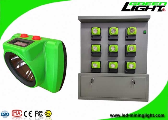 IP68 Isi Ulang Lampu Topi Keras Led 25000lux ABS Bahan PC Dengan Sistem Pelacakan