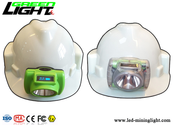 Anti Explosive CREE Rechargeable LED Headlamp 13000lux Dengan Tampilan Layar OLED