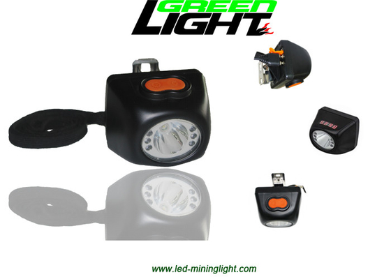 Lampu LED Miners Cap Ukuran Kecil 8000LUX 221lum Kecerahan Dengan Layar Digital