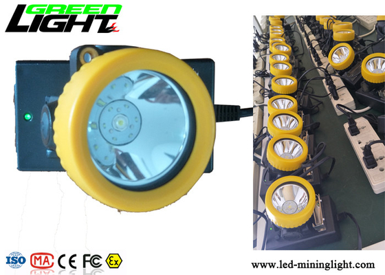 Lampu Topi Keras Penambang Isi Ulang Kecerahan 5000lux Bahan ABS Tahan Air IP68