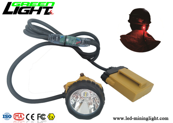 IP68 LED Miners Cap Lamp 25000lux 10.4Ah SAMSUNG Battery Pack 800mA 4 Mode Cahaya