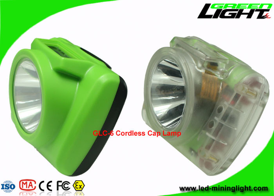 Dual High Low Beam Cordless Miners Cap Light Waterproof Dengan Tampilan Kapasitas Baterai Digital
