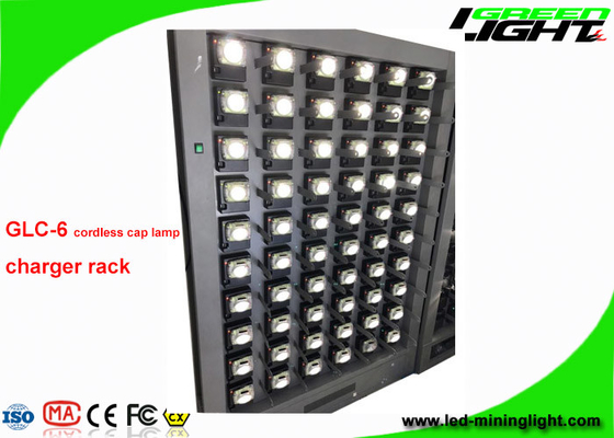 GLC-6 Satu Sisi 60 Unit Penambang Cap Lampu LED Tanpa Kabel Stasiun Pengisian 110V-240V