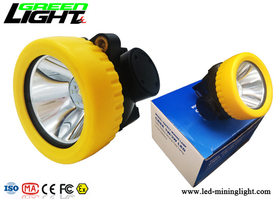 Bahan ABS Isi Ulang Lampu Tambang Tanpa Kabel CREE Sumber Cahaya 5000lux Brightness
