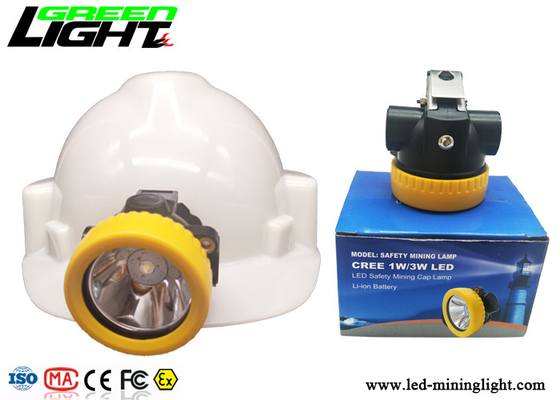 Bahan ABS Isi Ulang Lampu Tambang Tanpa Kabel CREE Sumber Cahaya 5000lux Brightness