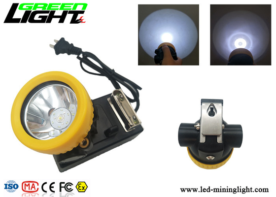 Bahan ABS Isi Ulang Lampu Tambang Tanpa Kabel CREE Sumber Cahaya 5000lux Brightness