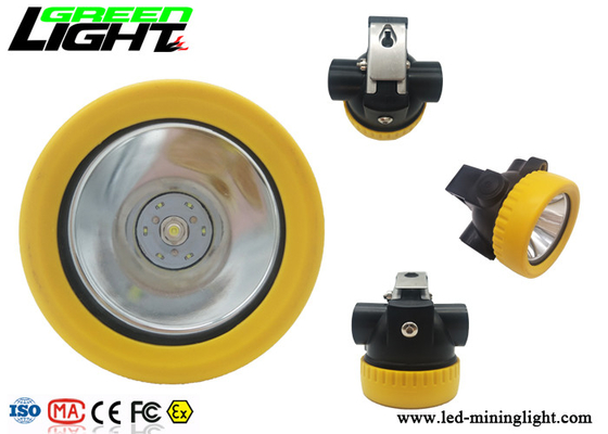 Lampu LED Miners Cap Ringan Ukuran Kecil Kapasitas Baterai 5000lux 2.2Ah
